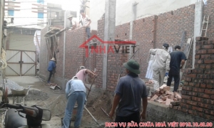 Xây sửa nhà bác Huệ số 99 Thịnh Liệt, Hoàng Mai, Hà Nội