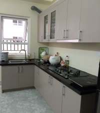 Thiết kế nội thất tủ bếp chung cư Linh Đ&agrave;m